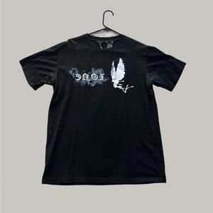 VLONE Black Tee with White Graphic